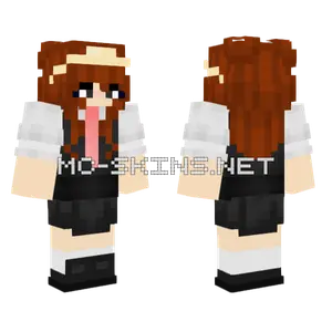 Brown Maid Outfit Minecraft skin
