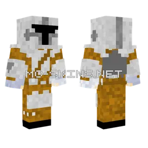 Brown Mandalorian Armor Minecraft skin