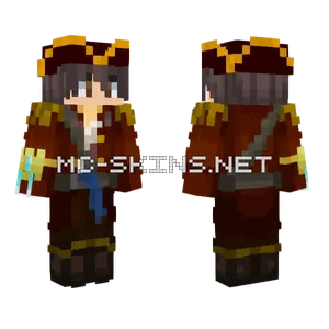 Brown Military Jacket Minecraft skin