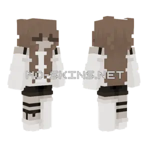Brown Milk Tea Hair 3 Minecraft skin