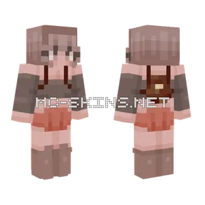 Brown Mouse Girl Minecraft skin