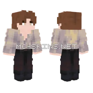 Brown Plaid Shirt Boy Minecraft skin