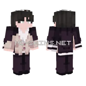 Brown Suit Girl Minecraft skin