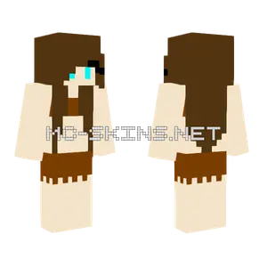 Brown Swim Skirt Pool Party Minecraft skin