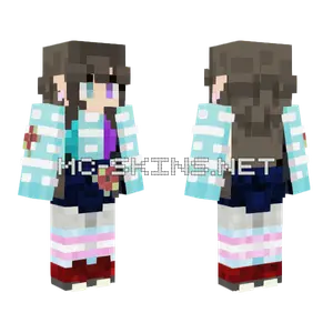 Brown Winter Girl Minecraft skin