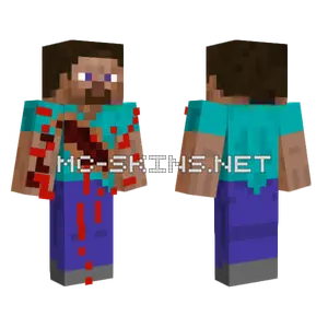 Bruised Steve Minecraft skin