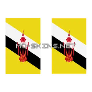 Brunei Flag cape, outside and lining