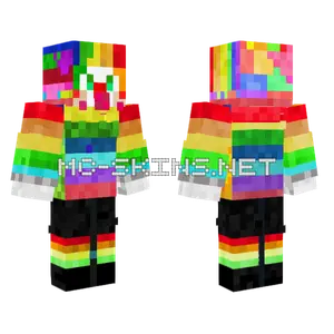 Bryno Rainbow Skin Minecraft skin