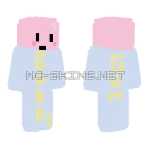 Bubble Gum Head Cool Effect Minecraft skin