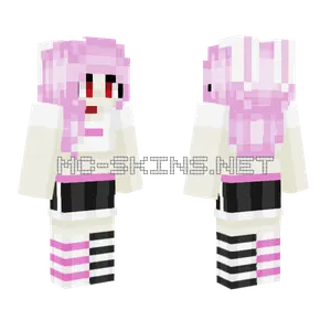 Bubblegum Bunny Girl Minecraft skin