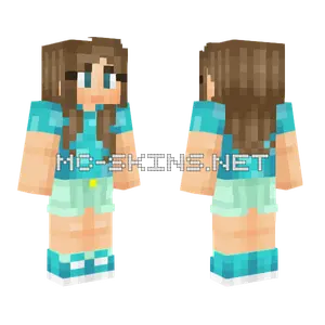 Bubbles Girl Minecraft skin