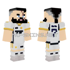 Bubu Real Madrid 7 Minecraft skin