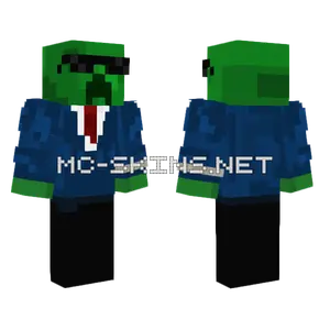 Buff Creeper Suit Minecraft skin