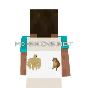 Buff Doge vs. Cheems cape, outside and lining