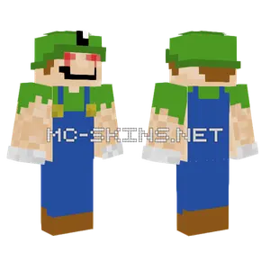 Buff Luigi Super Saiyan Minecraft skin
