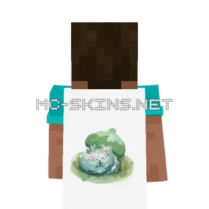 Bulbasaur Sleeping cape, outside and lining
