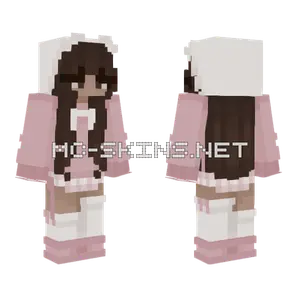 Bunny Girl No Ears Minecraft skin