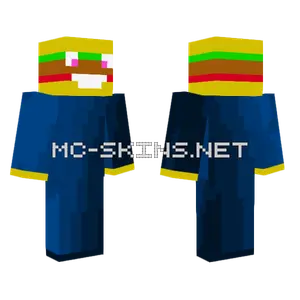 Burger Man Minecraft skin