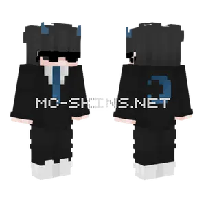 Business Blue Outfit Minecraft skin
