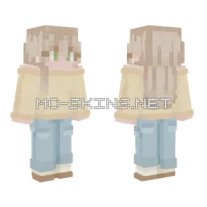 Buttery Girl Minecraft skin