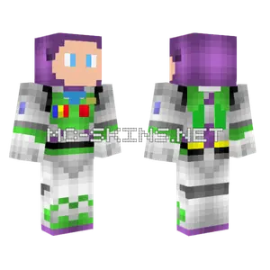 Buzz Lightyear Minecraft skin