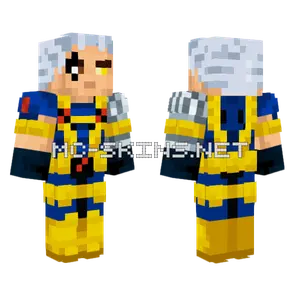 Cable X-Men 97 2nd Suit Minecraft skin