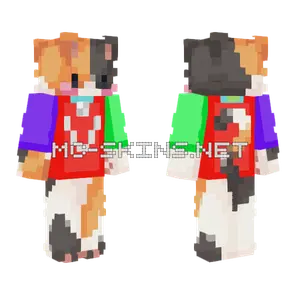 Calico Cat Minecraft skin