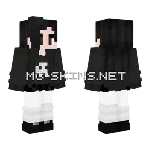 Callmevesi Black and White Minecraft skin