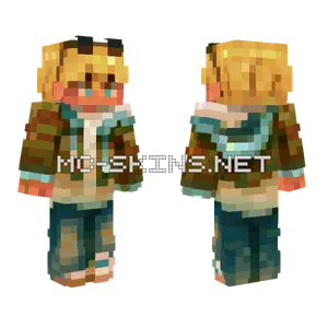 Camo Hoodie and Bleached Jeans Minecraft skin