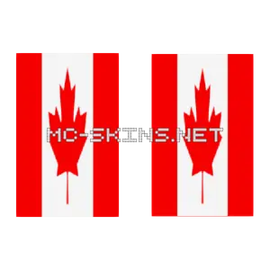 Canada Flag cape, outside and lining