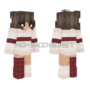 Candy Cane Lane Minecraft skin