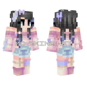 Candy Girl Minecraft skin