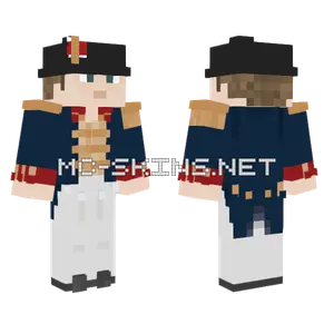 Capitaine De Vaisseau Minecraft skin