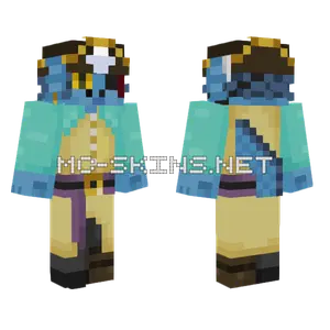 Capitao Aqua Pirata Minecraft skin