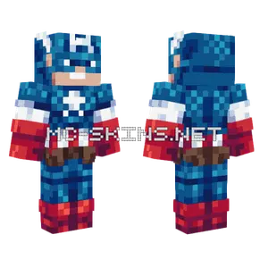 Captain America Classic Minecraft skin