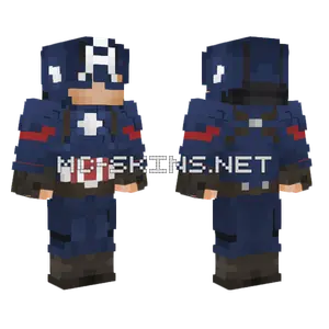 Captain America Minecraft skin