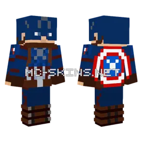 Captain America Endgame Suit Minecraft skin