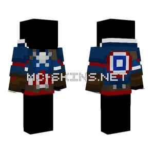 Captain America Hoodie Minecraft skin