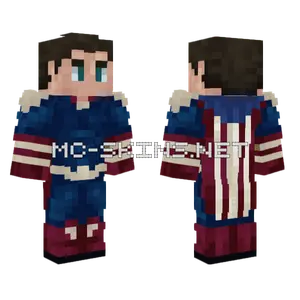 Captain America Suit Minecraft skin