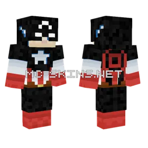 Captain America Suit Minecraft skin