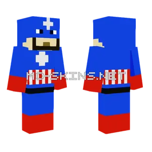 Captain America Suit Minecraft skin