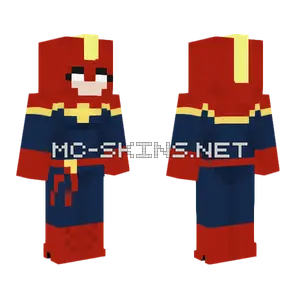 Captain Marvel Mask Minecraft skin