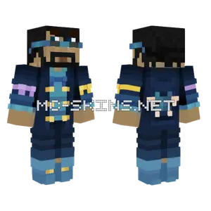 CaptainSparklez Blue Bats Minecraft skin