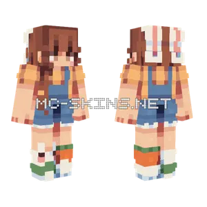 Carrot Top Girl Minecraft skin