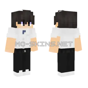 Casual Black and White Outfit Minecraft skin