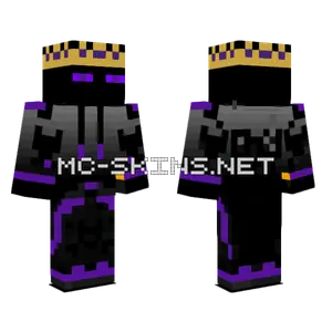 Casual Enderman King Minecraft skin