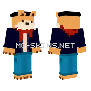 Casual Fox V2 Minecraft skin