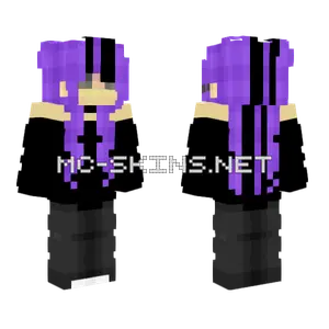 Casual Goth Girl Minecraft skin