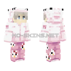 Casual Hello Kitty Hoodie Minecraft skin