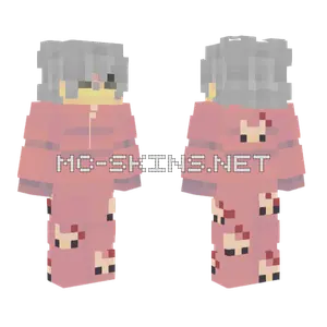Casual Hello Kitty Pajamas Minecraft skin
